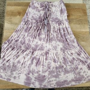 Knox Rose Purple White Tie Dye Dress